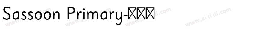 Sassoon Primary字体转换